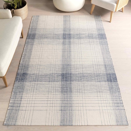 Nuloom Aya Cotton Plaid Area Rug 4ft x 6ft HMMD01A-406